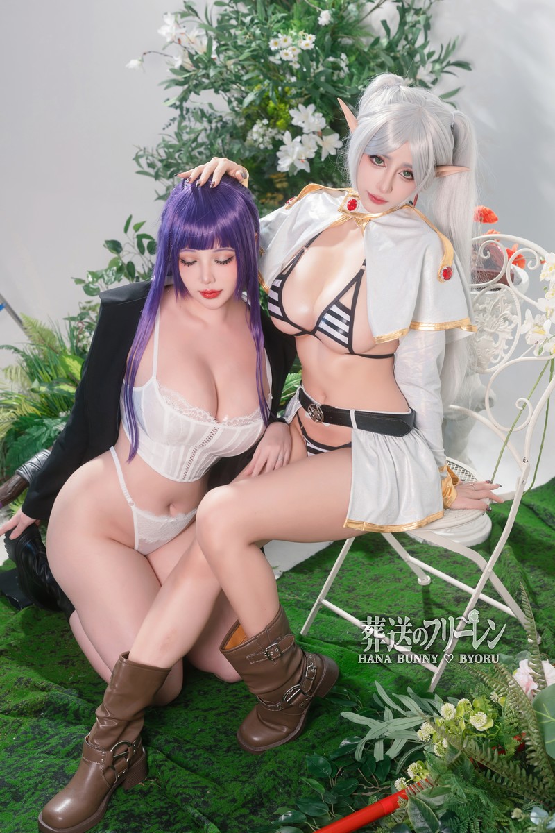 Hana Bunny 芙莉莲×菲伦 Cosplay写真｜Sousou no Frieren 高清图片合集[24P-256.1M]插图3