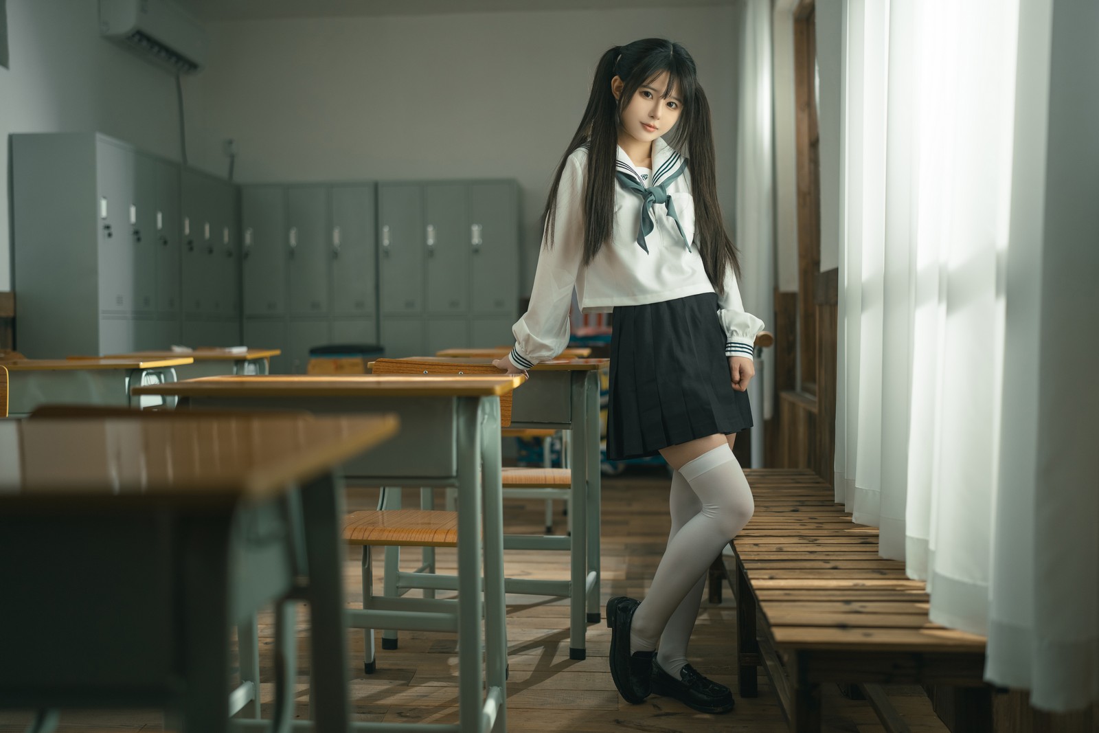 rua阮阮 授课中 教室主题 写真合集｜剧情系校园写真（57P｜855MB）插图