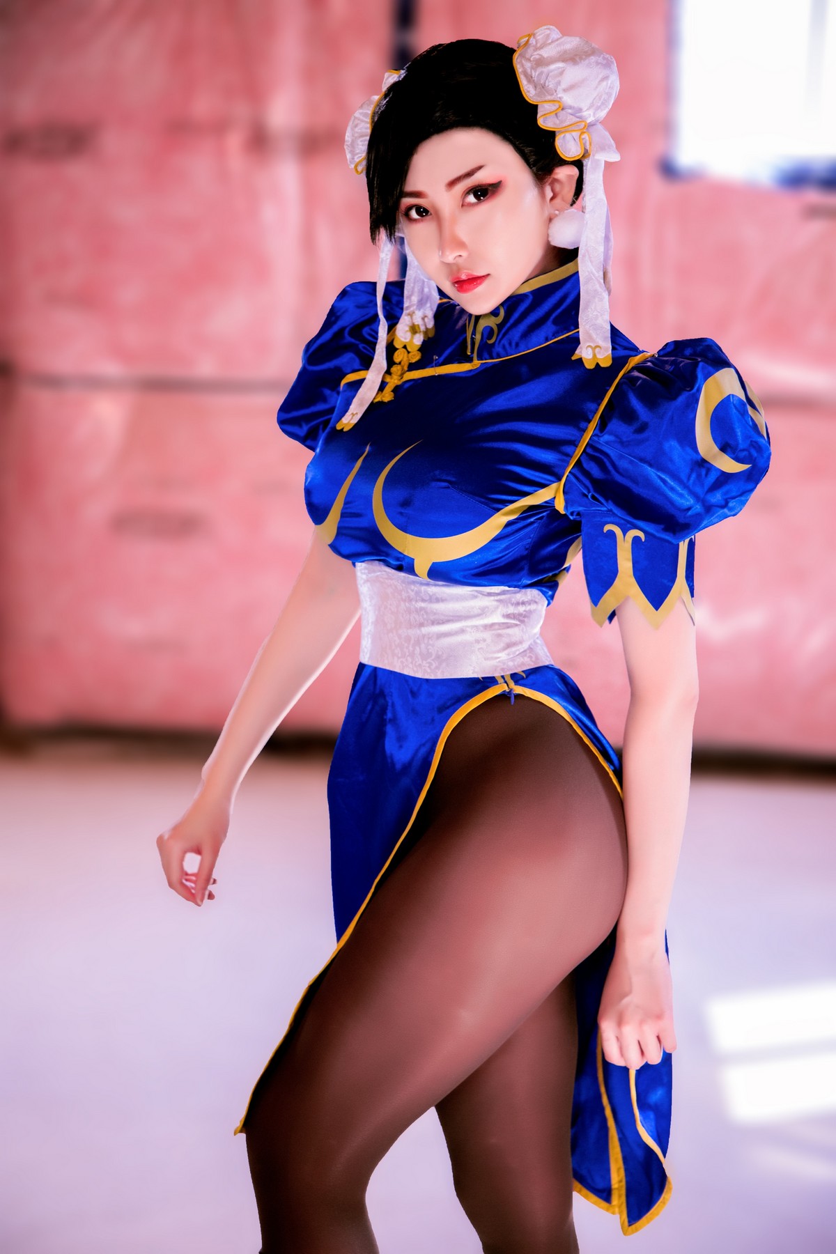 MissWarmJ Chun-Li Cosplay HD Photoshoot Set [54P-70.3M]插图