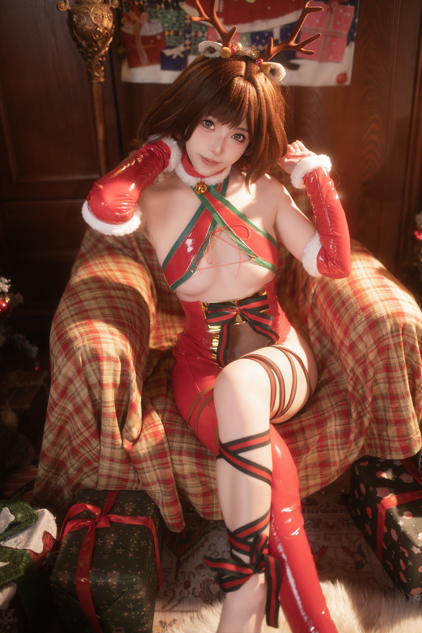 Bangni邦尼 – 圣诞小鹿 Cosplay 高清写真集（91P-7V-1.38GB）节日主题插图5