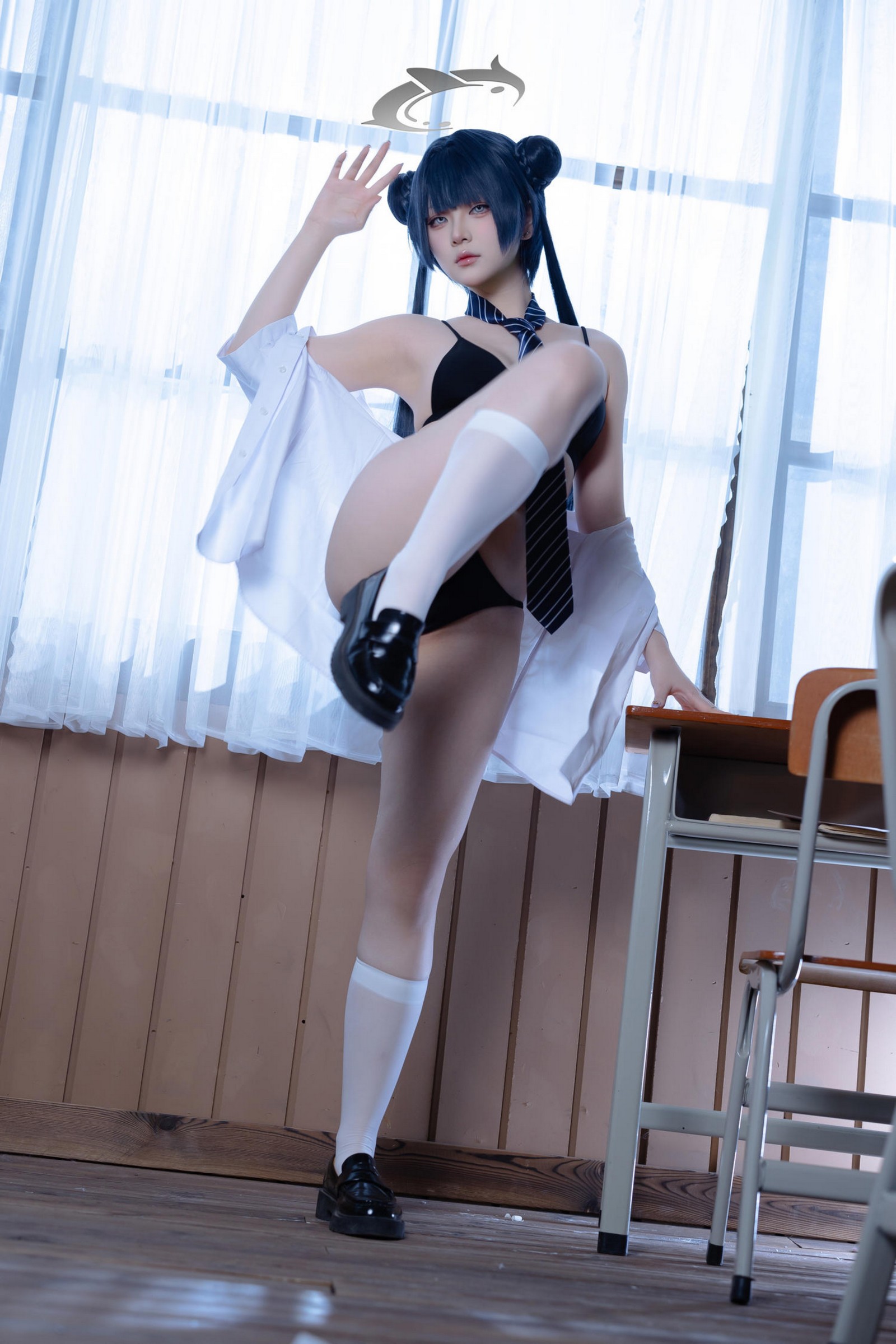 屿鱼 Yuyu 蔚蓝档案 妃咲 JK Cosplay 写真集（61P｜798MB）插图2