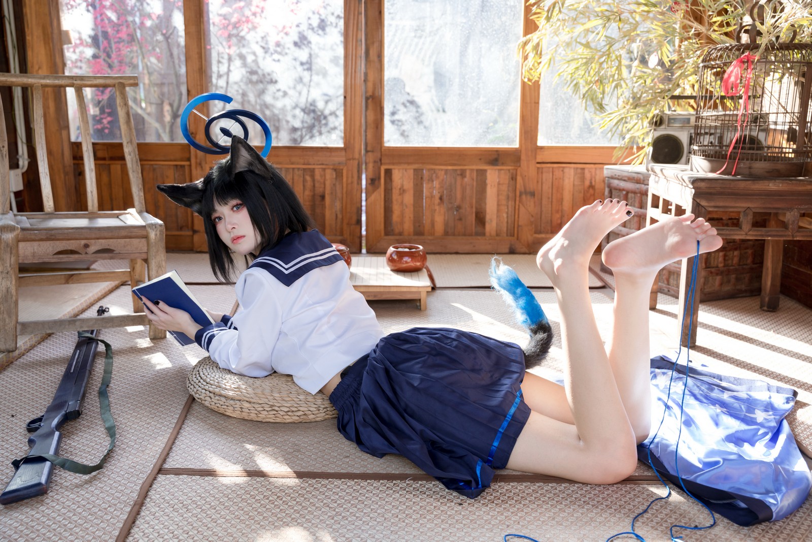 九柒喵 – 桐生桔梗 Cos 高清大合集（88P-470MB）和风旗袍写真插图6