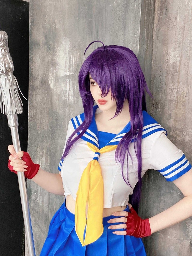 Alina Becker 关羽 Kanu Unchou Cosplay 一骑当千角色写真【59P-23.7M】插图3