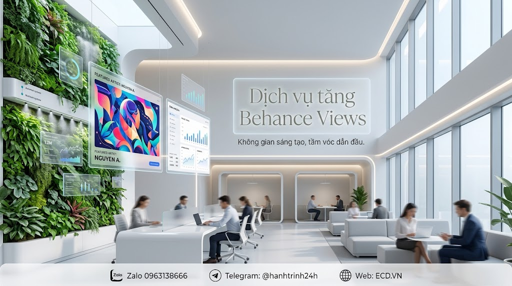 dịch vụ tăng behance views vip tăng impression