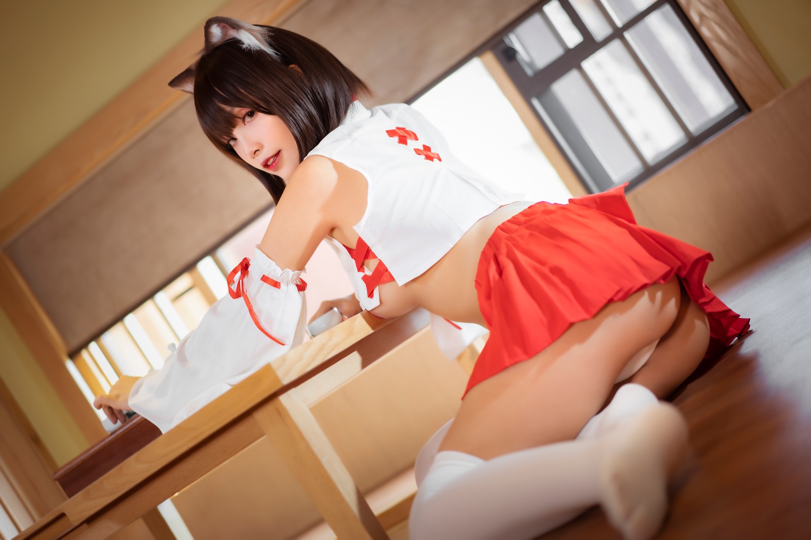 Neko-薇薇 巫女 Cosplay 高清写真图集（30P｜225MB）插图5