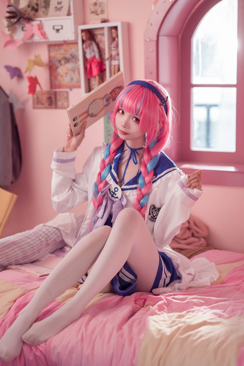 艾西Aiwest 湊阿库娅私服Cosplay写真图集 虚拟主播高清美图 55P (274.4M)插图3