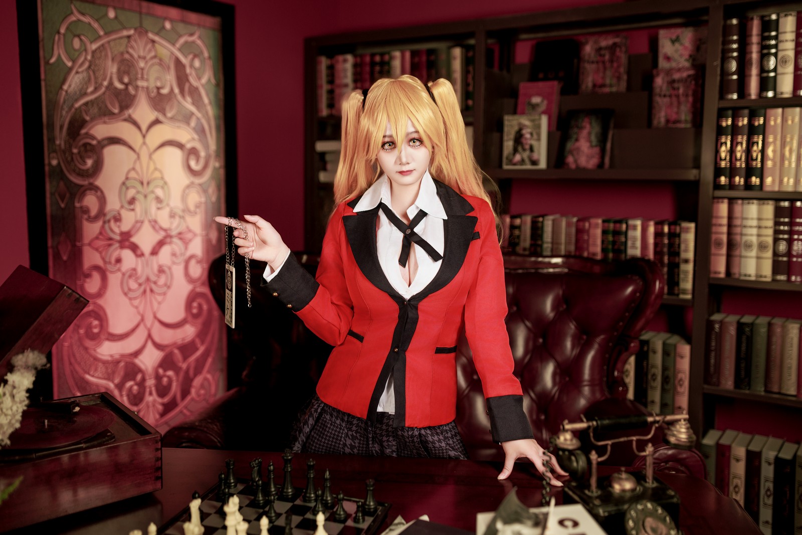 阿雪雪写真狂赌之渊·早乙女芽亚里 制服Cosplay（89P+1V / 2.05G）高清图集插图3