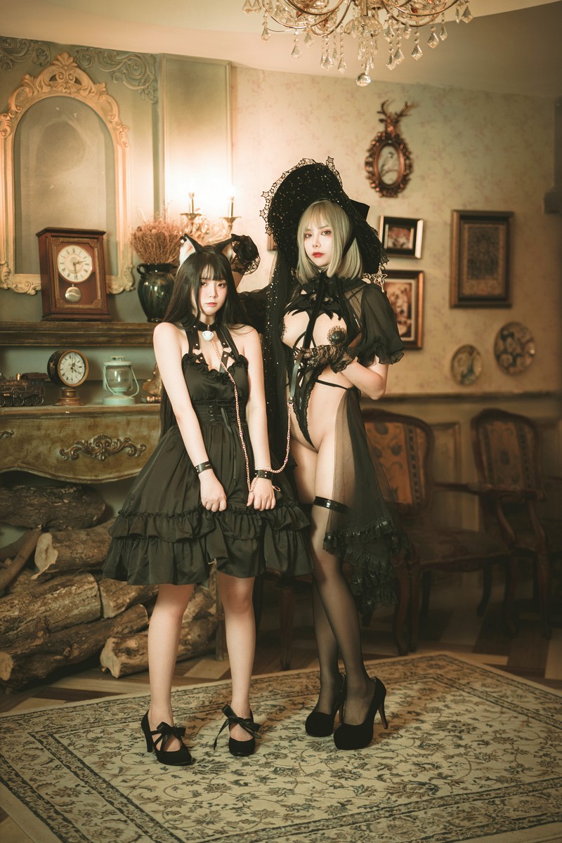 落落Raku 魔女与黑猫 Cosplay 写真图集 57P
