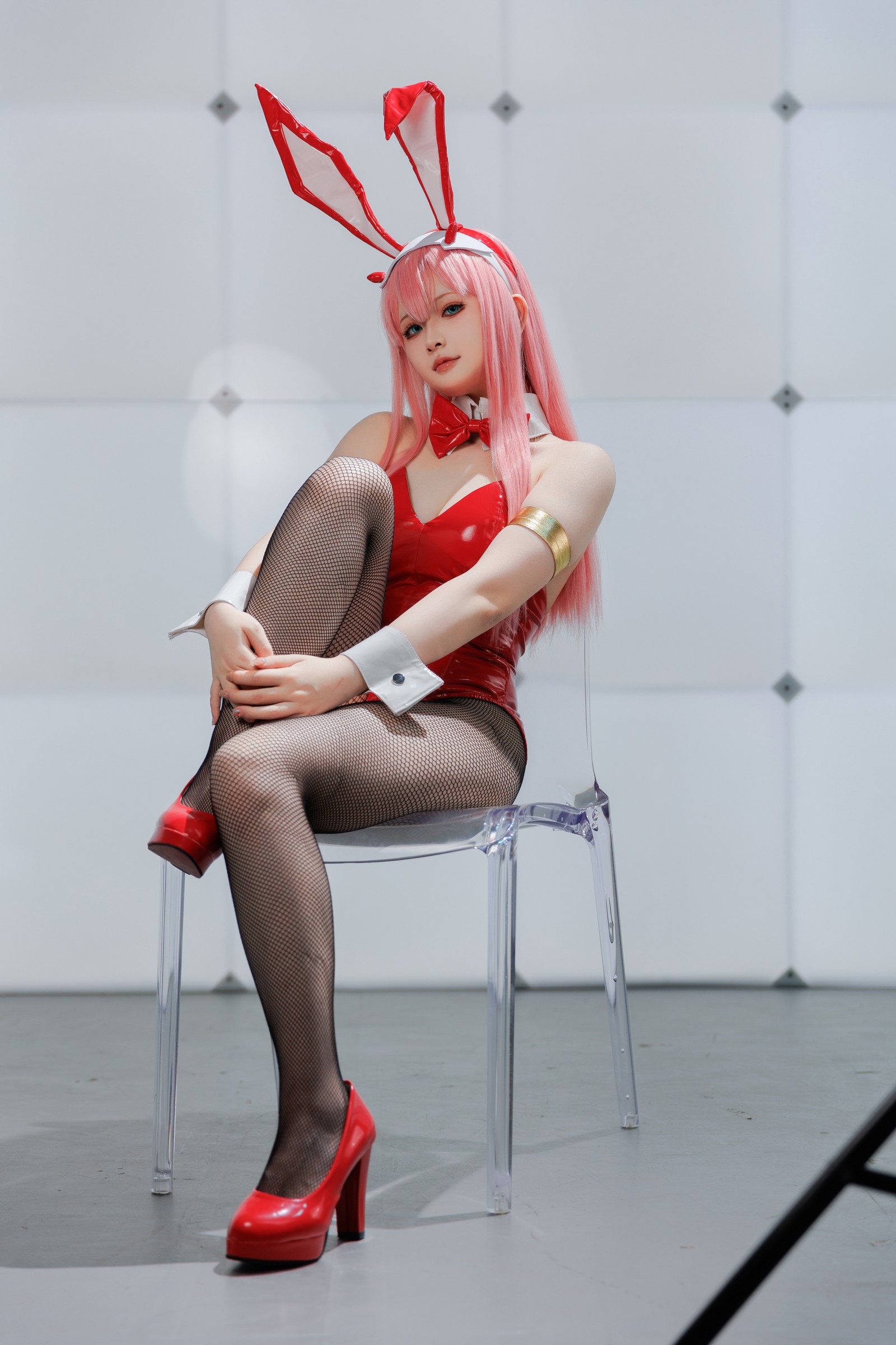 屿鱼 Yuyu Zero Two Cosplay 写真图集｜Darling in the Franxx 高清摄影（39P｜356MB）插图8