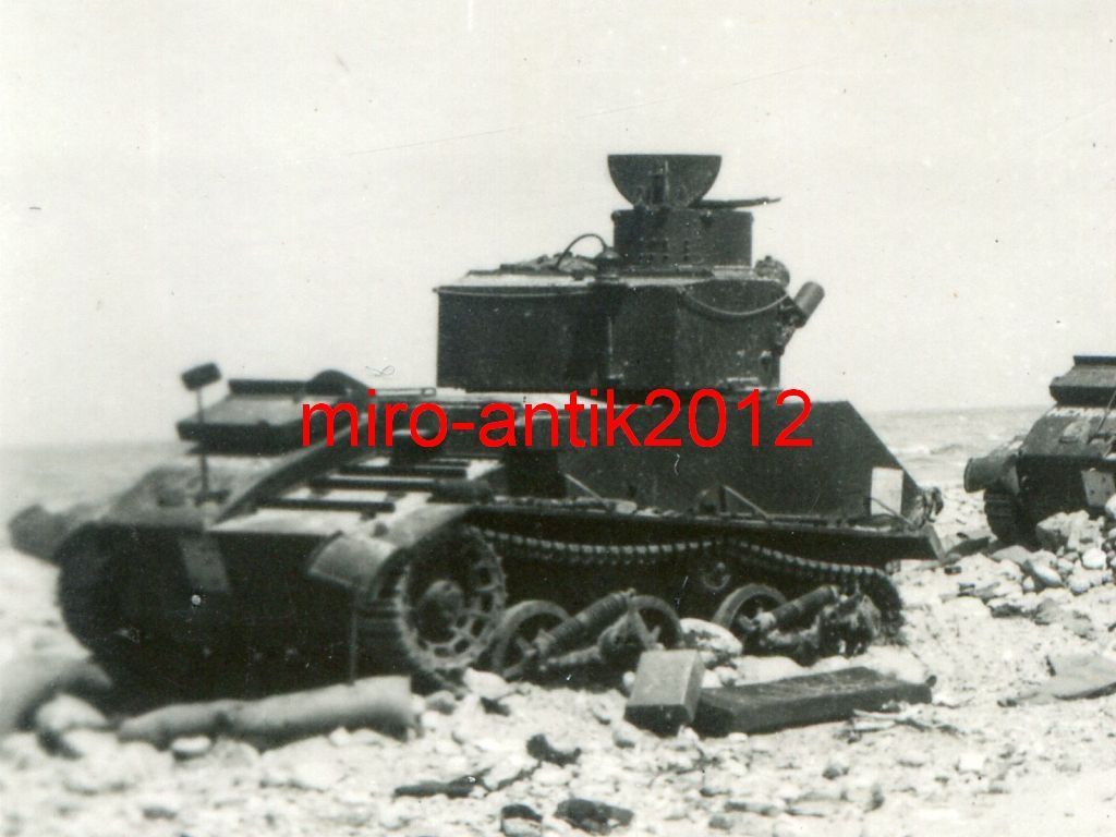 Foto, Wehrmacht, zerstörte Panzer, Light Tank Mk