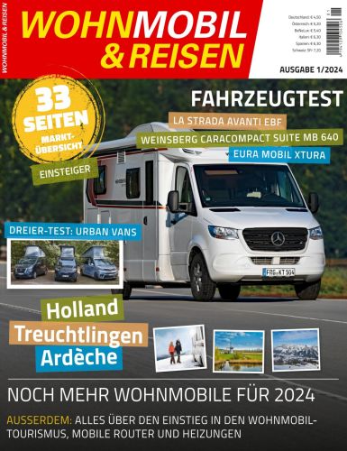 Cover: Wohnmobil und Reisen Magazin No 01 2024