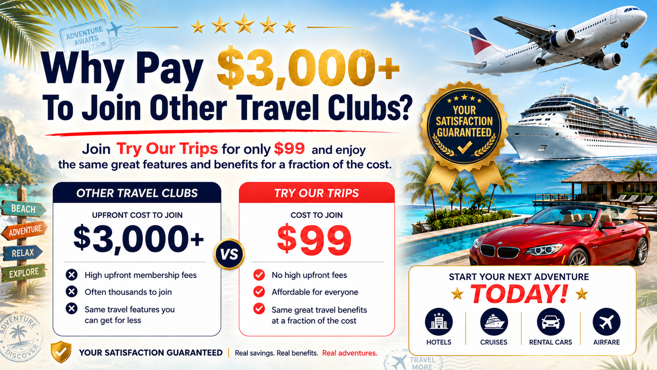 Try Our Trips travel club price comparison