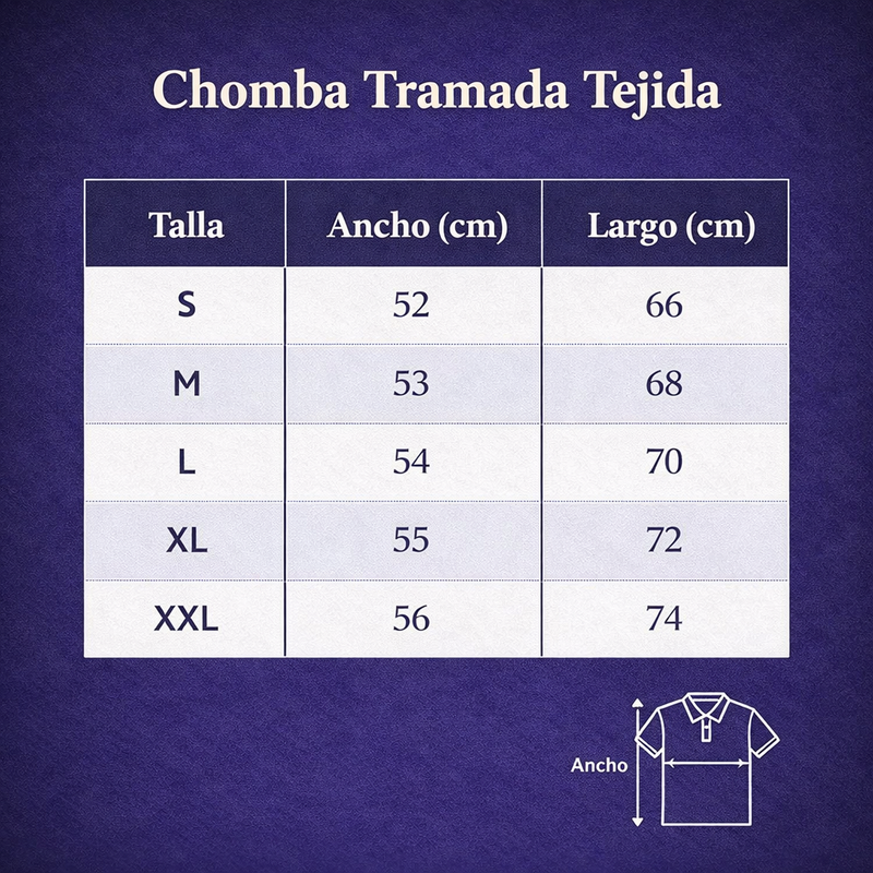 Tabla de talles Polo Knit Zink