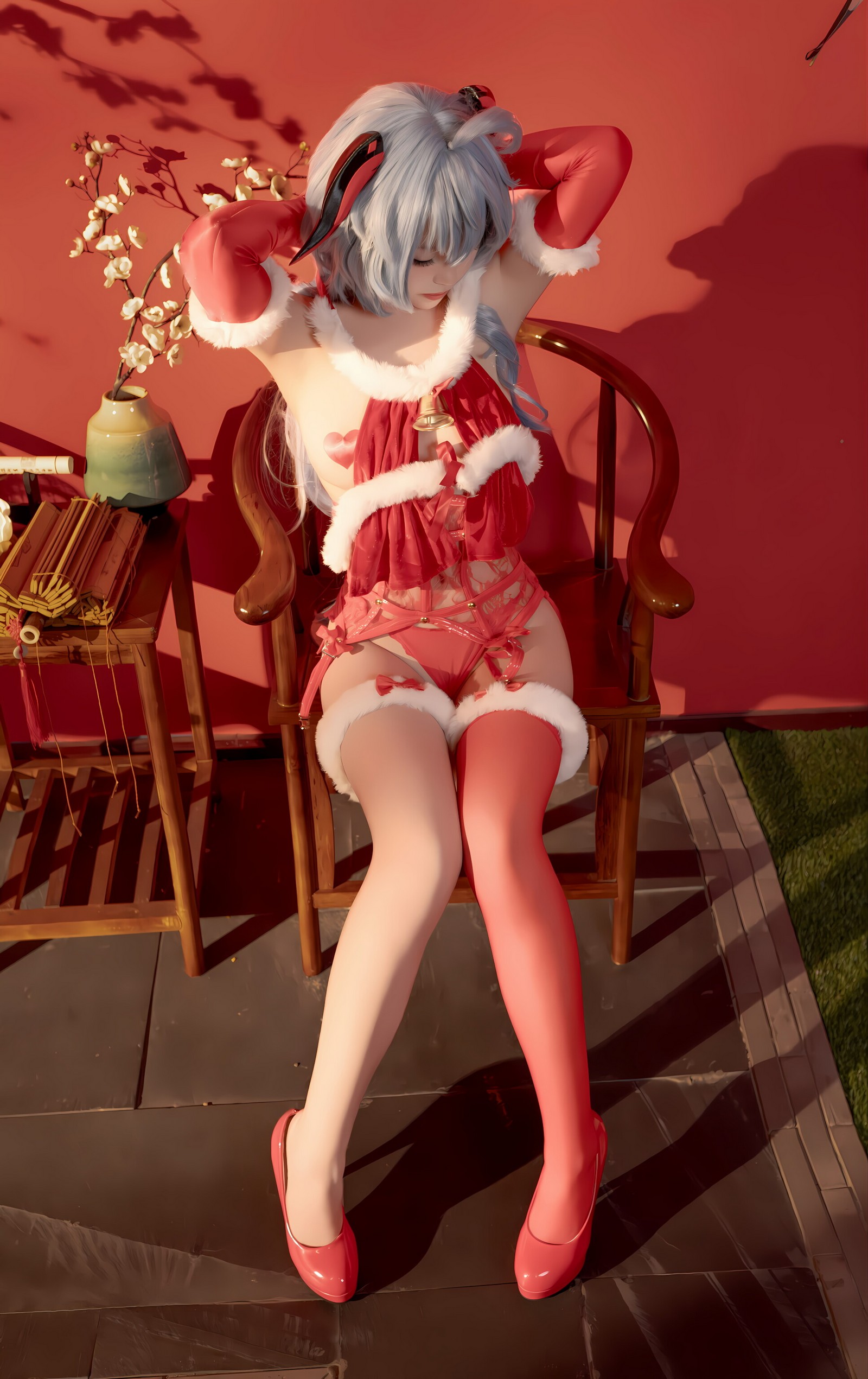 Bangni邦尼 – 甘雨新春 Cosplay 高清写真集（91P-8V-752.2MB）原神主题插图1