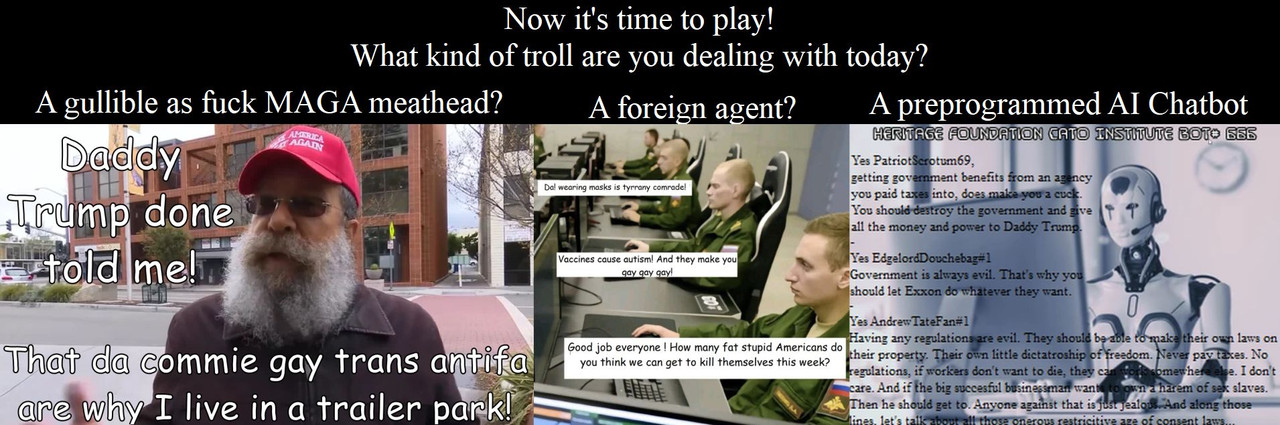 What kind of troll are we dealing with today