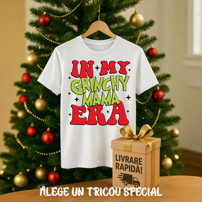 grafica 1853 tricou alb baiat craciun 6