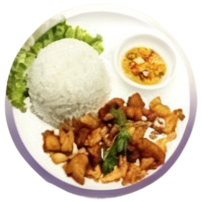 大蒜炸肉盖饭 Garlic Fried Meat Rice ข าวหม ทอดกระเท ยม က က သ န ဖ က ထမင ပ 69 79