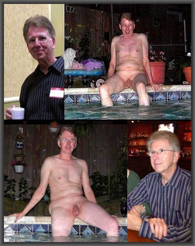Clothed-Naked - nude sitting by the pool (group 2)