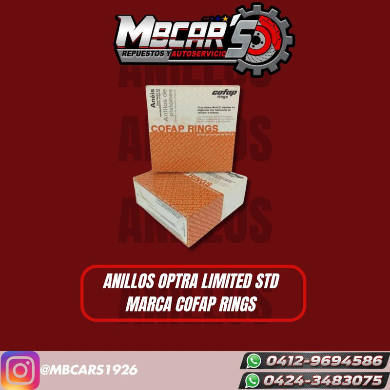 ANILLOS OPTRA LIMITED STD 