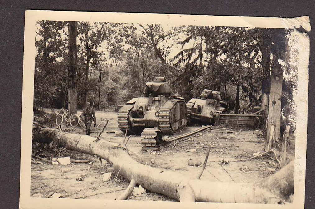 Kämpfe Belgien Beute Panzer Tank Char B Frankrei