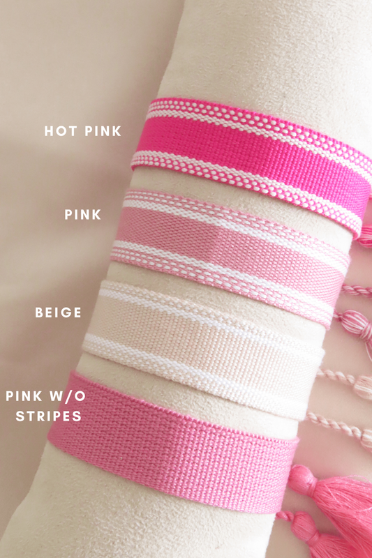 Nuevo en nuestra colección: Pulseras bordadas personalizadas para llevar junto a tu(s) hermana(s) ♡