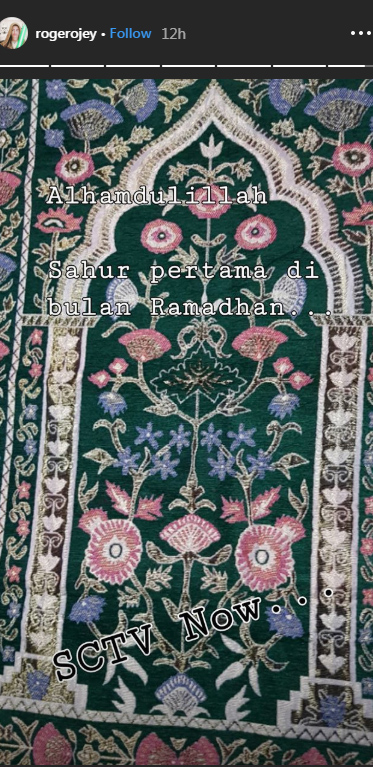 Postingan Roger Danuarta