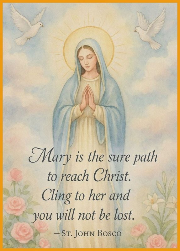 Virgin Mary illustration