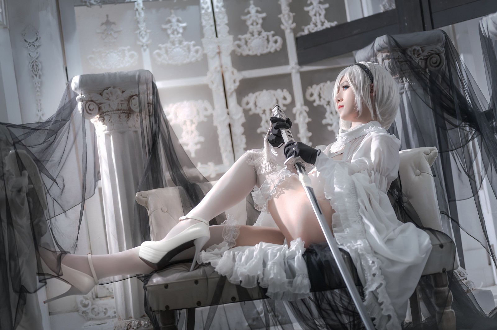 桜满三时 – 2B 花嫁 Cosplay 高清写真集（21P-367.4MB）原神主题插图2