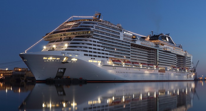 MSC Bellissima, kapal milik perusahaan MSC Cruises.