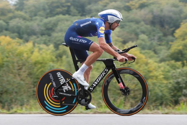 Cattaneo viaggia spedito verso la vittoria nella cronometro del Giro del Lussemburgo (Getty Images)