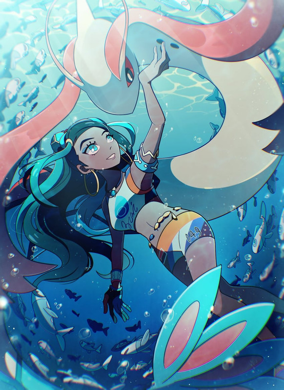 nessa-milotic-and-wishiwashi-pokemon-and