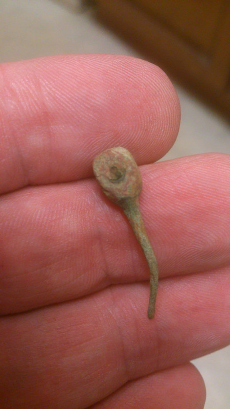Saxon bronze pin #2