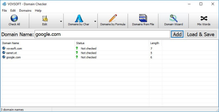 VovSoft Domain Checker 6.7 VovSoft Domain Checker 6.7
