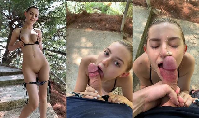 Forumophilia - PORN FORUM : Cute 18 y.o. busty blonde filled her mouth for  daddy iPhone