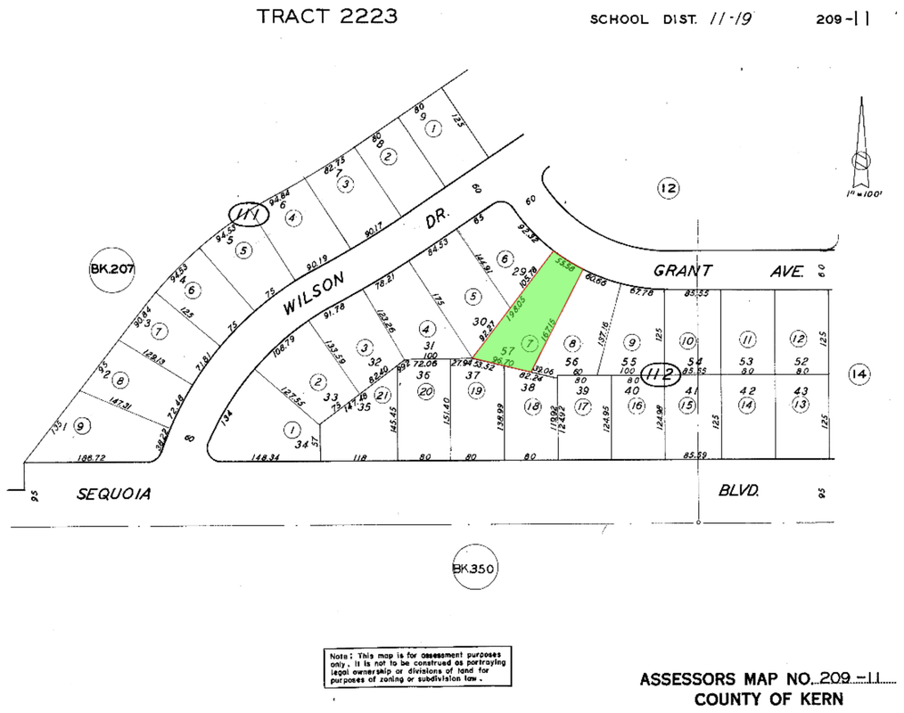 APN Map Big - Grant Ave - Lot 57