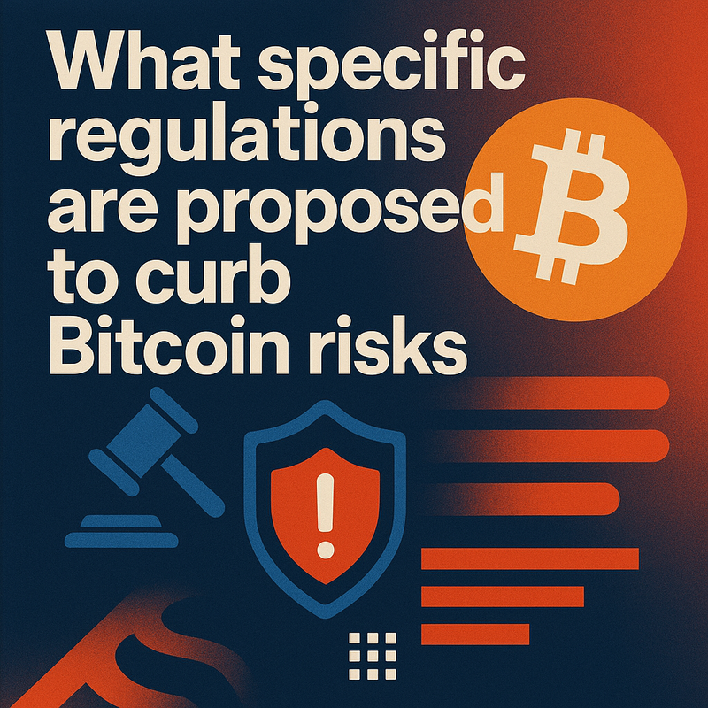 What specific regulations are proposed to curb Bitcoin risks