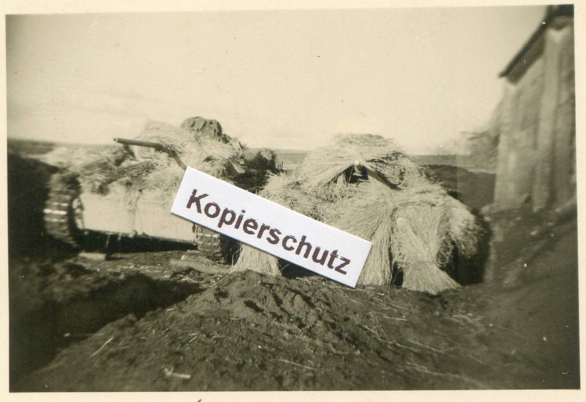 Panzer Rgt. 35 , getarnte Panzer in La...... Rußland