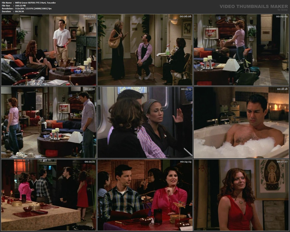 Will & Grace S07E01 FYI I Hurt, Too.mkv