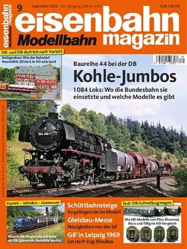 Cover: Eisenbahn Modellbahn Magazin No 09 September 2022 Cover: Eisenbahn Modellbahn Magazin No 09 September 2022
