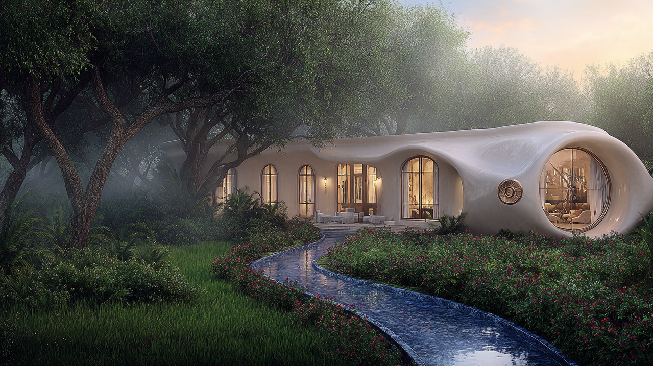 Another view of a modern residential house