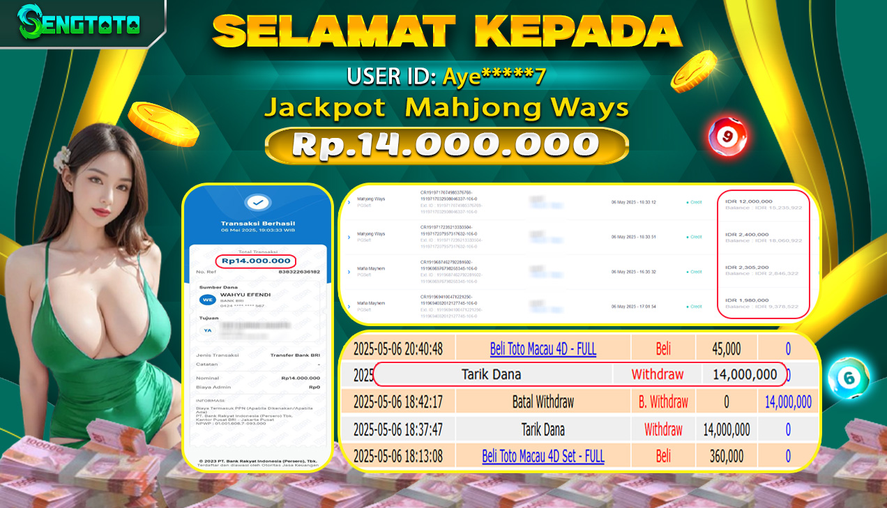 BUKTI PEMBAYARAN SLOT MAHJONG WAYS