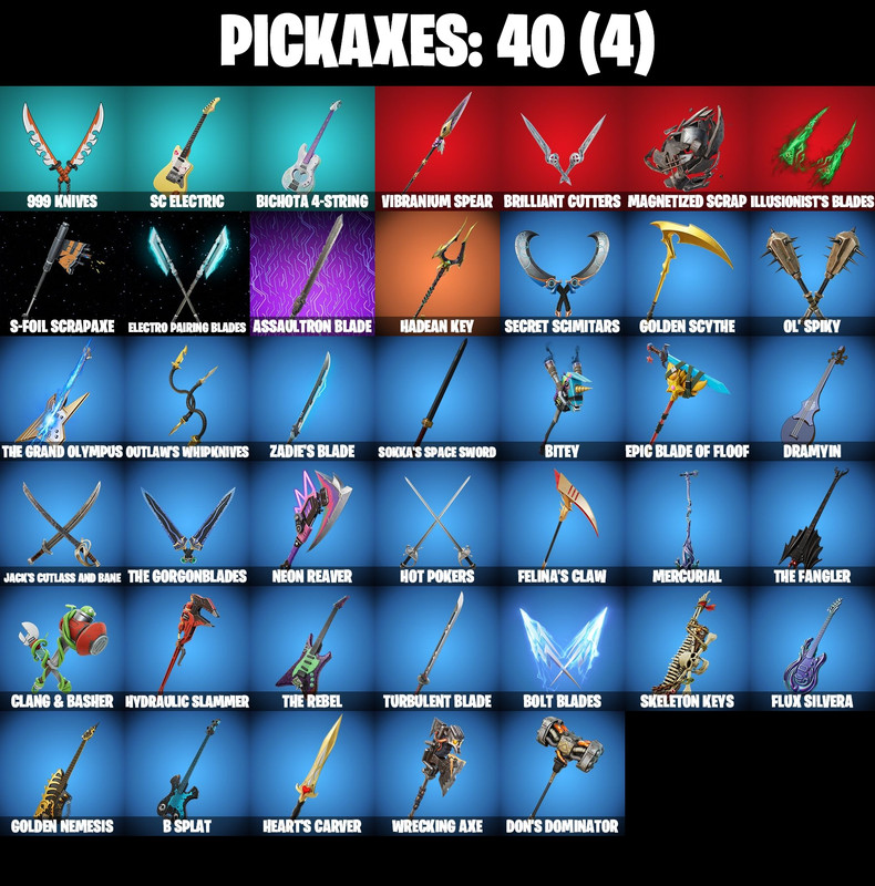 pickaxes comp