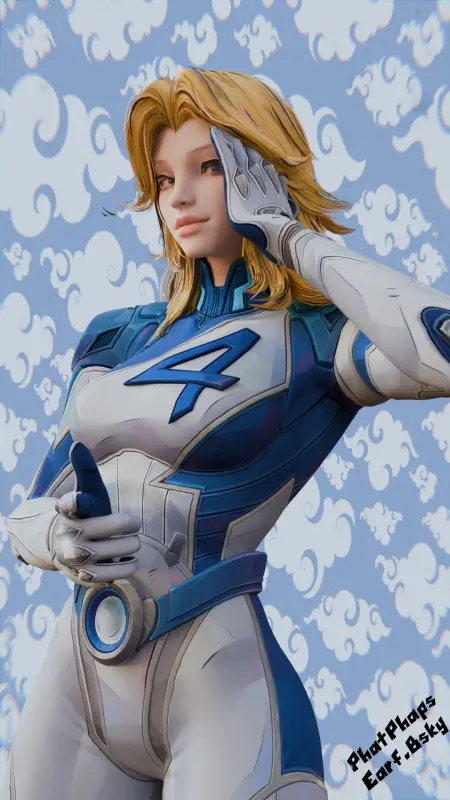 Invisible Woman – Marvel Rivals v.1.2 (Blender)