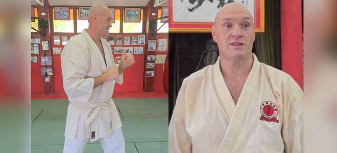 Тайсън Фюри тренира карате в Тайланд