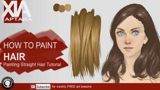 How to Paint Straight Hair - Step by Step