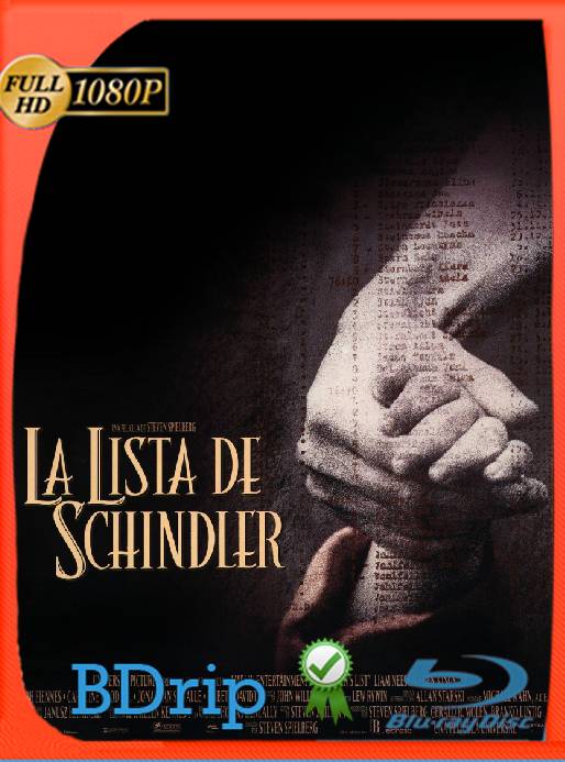 La lista de Schindler (1993) BDRip [1080p] [Latino] [GoogleDrive] [RangerRojo]