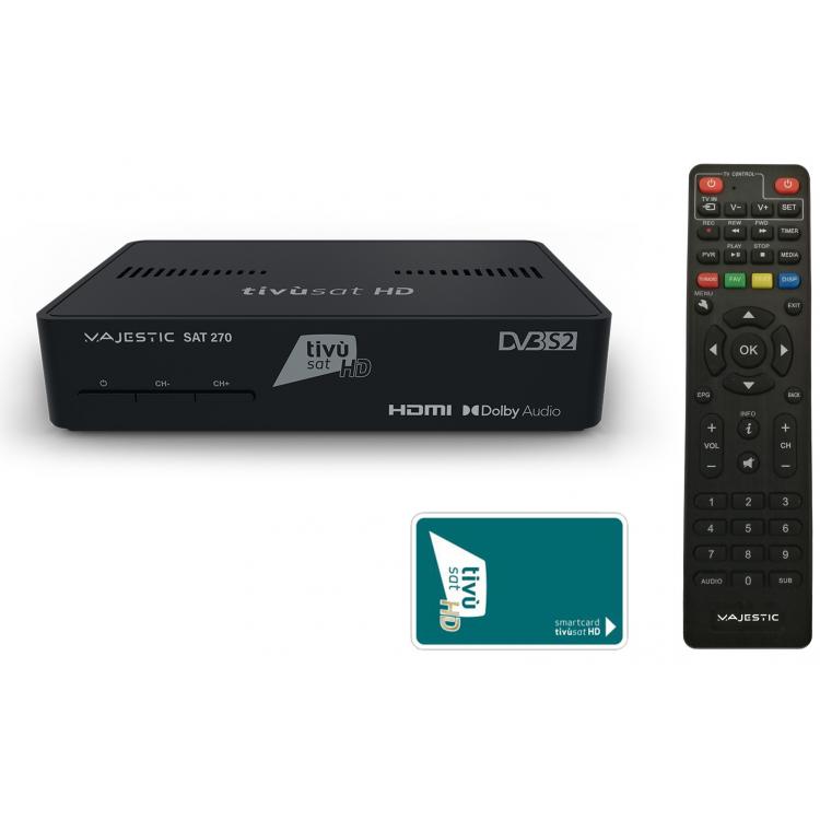 SAT 270 (foto con telecomando e scheda)