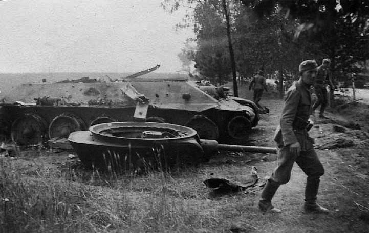 Т-34 обр.1940 (СССР) потерянный 3 МК 5 ТД Литва (02-75)