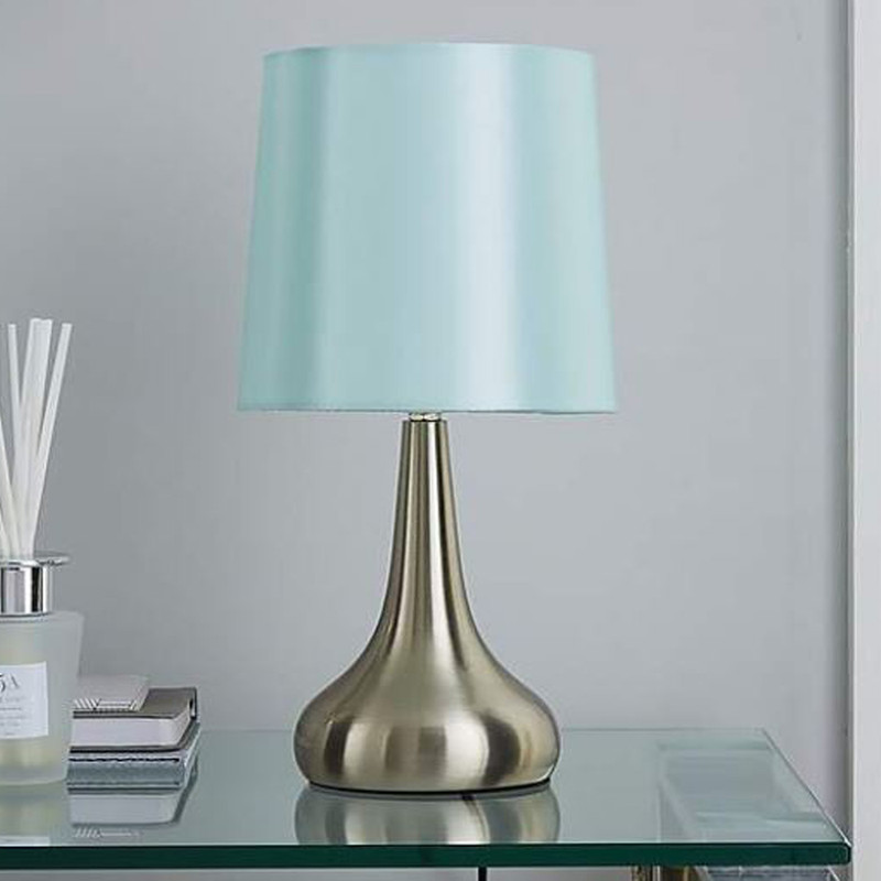 duck egg blue bedside lamps