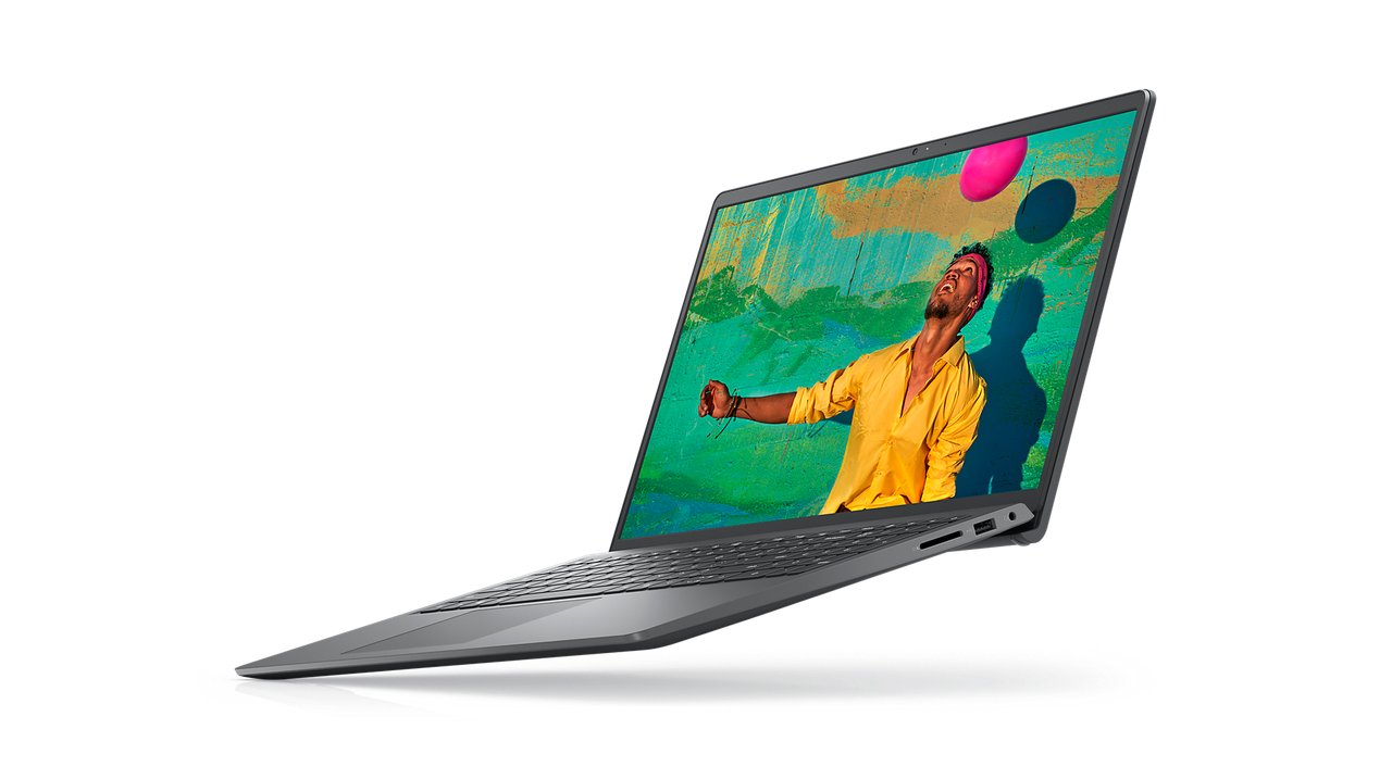 Laptop Dell Inspiron 15 3520 en color plata.